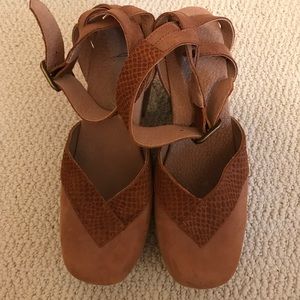 Free People Retro Snakeskin Clog Sandals